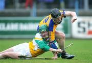 8 July 2006; Niall Gilligan, Clare, in action against Declan Tanner, Offaly. Guinness All-Ireland Senior Hurling Championship Qualifier, Round 3, Clare v Offaly, Cusack Park, Ennis, Co. Clare. Picture credit: Kieran Clancy / SPORTSFILE