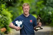 26 June 2014; Dundalk's Daryl Horgan who was presented with the SSE Airtricity / SWAI Player of the Month Award for May. Merrion Square, Dublin. Picture credit: Ramsey Cardy / SPORTSFILE