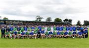 27 June 2014: Ken McGrath with the Munster and Leinster players before the start of the Ken McGrath All Star Challenge, Munster v Leinster, Walsh Park, Waterford. Picture credit: Matt Browne / SPORTSFILE