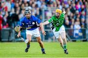 27 June 2014: Eoin McGrath, Munster, is tackled by Cha Fitzpatrick, Leinster. Ken McGrath All Star Challenge, Munster v Leinster, Walsh Park, Waterford. Picture credit: Matt Browne / SPORTSFILE