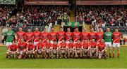 28 June 2014; The Louth squad. GAA Football All Ireland Senior Championship, Round 1B, Tyrone v Louth, Healy Park, Omagh, Co. Tyrone. Picture credit: Oliver McVeigh / SPORTSFILE
