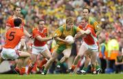 9 July 2006; Rory Kavanagh, Donegal, in action against Armagh's, from left, Aaron Kernan, 5, Paul McGrane, Enda McNulty, and Francie Bellew. Bank of Ireland Ulster Senior Football Championship Final, Donegal v Armagh, Croke Park, Dublin. Picture credit: Ray McManus / SPORTSFILE