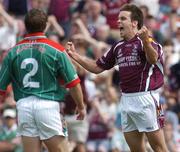 16 July 2006; Matthew Clancy, Galway, celebrates after scoring a goal. Bank of Ireland Connacht Senior Football Championship Final, Mayo v Galway, McHale Park, Castlebar, Co. Mayo. Picture credit: Pat Murphy / SPORTSFILE