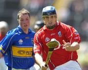 16 July 2006; Ronan Conway, Cork, in action against Conor O'Brien, Tipperary. Munster Intermediate Hurling Championship Final, Cork v Tipperary, Pairc Ui Chaoimh, Cork. Picture credit: Brendan Moran / SPORTSFILE