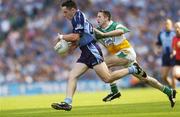16 July 2006; Declan Lally, Dublin, in action against Karol Slattery, Offaly. Bank of Ireland Leinster Senior Football Championship Final, Dublin v Offaly, Croke Park, Dublin. Picture credit: Brian Lawless / SPORTSFILE