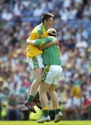 16 July 2006; Meath players Jonathan Ginnity and Gerard Farrelly celebrate victory. ESB Leinster Minor Football Championship Final, Offaly v Meath, Croke Park, Dublin. Picture credit: Ray McManus / SPORTSFILE