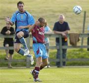 16 July 2006; Tony Grant, Drogheda United, in action against Darragh Ryan, UCD. eircom League, Premier Division, UCD v Drogheda United, Belfield Park, UCD, Dublin. Picture credit: Matt Browne / SPORTSFILE