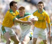 16 July 2006; Nigel Dunne, Offaly, in action against Stephen Sheppard, Meath. ESB Leinster Minor Football Championship Final, Offaly v Meath, Croke Park, Dublin. Picture credit: Brian Lawless / SPORTSFILE