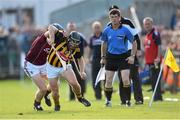 28 June 2014; Richie Hogan, Kilkenny, in action against Paul Killeen, Galway. Leinster GAA Hurling Senior Championship, Semi-Final Replay, Kilkenny v Galway. O'Connor Park, Tullamore, Co. Offaly. Picture credit: Stephen McCarthy / SPORTSFILE