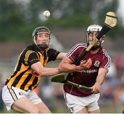 28 June 2014; Aidan Fogarty, Kilkenny, in action against Daithi Burke, Galway. Leinster GAA Hurling Senior Championship, Semi-Final Replay, Kilkenny v Galway, O'Connor Park, Tullamore, Co. Offaly. Picture credit: Ray McManus / SPORTSFILE
