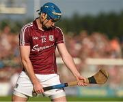 28 June 2014; Conor Cooney preperes to take a free for Galway. Leinster GAA Hurling Senior Championship, Semi-Final Replay, Kilkenny v Galway, O'Connor Park, Tullamore, Co. Offaly. Picture credit: Ray McManus / SPORTSFILE