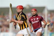 28 June 2014; Tommy Walsh, Kilkenny, in action against Iarla Tannian, Galway. Leinster GAA Hurling Senior Championship, Semi-Final Replay, Kilkenny v Galway, O'Connor Park, Tullamore, Co. Offaly. Picture credit: Piaras Ó Mídheach / SPORTSFILE