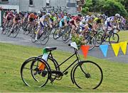 29 June 2014; A general view of the action as the race passes through Crookedwood during the Elite Men Road Race at the National Cycling Championships, Multyfarnham, Co. Westmeath. Picture credit: Stephen McMahon / SPORTSFILE