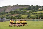 29 June 2014: The Down team during their warm up before the game against Leitrim. GAA Football All Ireland Senior Championship, Round 1B, Down v Leitrim, Páirc Esler, Newry, Co. Down. Picture credit: David Maher / SPORTSFILE