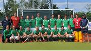 29 June 2014: The Ireland squad. Men's International Hockey, Ireland v Wales, National Hockey Stadium, UCD, Belfield, Dublin. Picture credit: Ashleigh Fox / SPORTSFILE