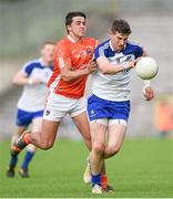 28 June 2014; Darren Hughes, Monaghan, in action against Stefan Campbell, Armagh. Ulster GAA Football Senior Championship, Semi-Final, Armagh v Monaghan, St Tiernach's Park, Clones, Co. Monaghan. Picture credit: Ramsey Cardy / SPORTSFILE