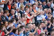 28 June 2014; Supporters during the match. Ulster GAA Football Senior Championship, Semi-Final, Armagh v Monaghan, St Tiernach's Park, Clones, Co. Monaghan. Picture credit: Ramsey Cardy / SPORTSFILE