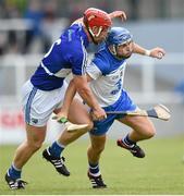 28 June 2014; Colin Dunford, Waterford, in action against Matthew Whelan, Laois. GAA Hurling All-Ireland Senior Championship, Round 1, Waterford v Laois, Walsh Park, Waterford. Picture credit: Matt Browne / SPORTSFILE