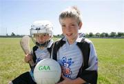 13 July 2006; Mark O'Loughlin and Evan Wiley at the Clare Cul Camp. The GAA Vhi Cul Camps have been extremely popular to date and are expected to attract a record 75,000 children over the summer months. The camps run through until August 25th. Clarecastle GAA Grounds, Clarecastle, Co. Clare. Picture credit: Kieran Clancy / SPORTSFILE