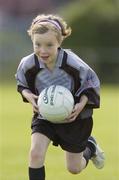 13 July 2006; Edel Prior, from Leixlip, in action during the Kildare Cul Camp. The GAA Vhi Cul Camps have been extremely popular to date and are expected to attract a record 75,000 children over the summer months. The camps run through until August 25th. Leixlip GAA Grounds, Leixlip, Co. Kildare. Picture credit: Damien Eagers / SPORTSFILE