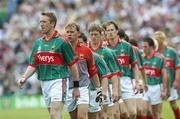 16 July 2006; Mayo captain David Heaney leads his team around during the pre match parade. Bank of Ireland Connacht Senior Football Championship Final, Mayo v Galway, McHale Park, Castlebar, Co. Mayo. Picture credit: Damien Eagers / SPORTSFILE