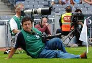 16 July 2006; Des Cahill RTE radio commentator. ESB Leinster Minor Football Championship Final, Offaly v Meath, Croke Park, Dublin. Picture credit: David Maher / SPORTSFILE