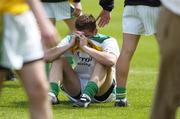 16 July 2006; A dejected John Knight, Offaly minor captain, after the match. ESB Leinster Minor Football Championship Final, Offaly v Meath, Croke Park, Dublin. Picture credit: Brian Lawless / SPORTSFILE