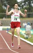22 July 2006; Eugene O'Neill, Crusaders A.C., crosses the line to win the Men's 3000m steeplechase event at the AAI National Senior Track and Field Championships. Morton Stadium, Santry, Dublin. Picture credit: Pat Murphy / SPORTSFILE