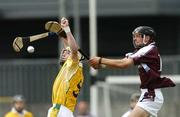 23 July 2006; Barry McFall, Antrim, in action against Eoin Forde, Galway. ESB All-Ireland Minor Hurling Championship Quarter-Final, Galway v Antrim, Cusack Park, Mullingar, Co. Westmeath. Picture credit: David Maher / SPORTSFILE