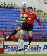 23 July 2006; Cathal O'Connor, Dundalk, in action against Vinny Perth, Shamrock Rovers. eircom League, First Division, Shamrock Rovers v Dundalk, Tolka Park, Dublin. Picture credit: Pat Murphy / SPORTSFILE