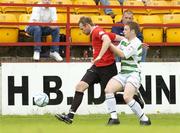 23 July 2006; Brian Kelly, Dundalk, in action against Philip Sheppard, Shamrock Rovers. eircom League, First Division, Shamrock Rovers v Dundalk, Tolka Park, Dublin. Picture credit: Pat Murphy / SPORTSFILE