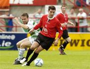 23 July 2006; Cathal O'Connor, Dundalk, in action against Robbie Clarke, Shamrock Rovers. eircom League, First Division, Shamrock Rovers v Dundalk, Tolka Park, Dublin. Picture credit: Pat Murphy / SPORTSFILE