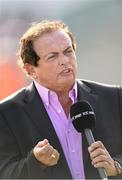 28 June 2014; RTÉ's Marty Morrissey. Leinster GAA Hurling Senior Championship, Semi-Final Replay, Kilkenny v Galway. O'Connor Park, Tullamore, Co. Offaly. Picture credit: Stephen McCarthy / SPORTSFILE