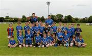 2 July 2014; Leinster's Cian Healy and Kevin McLaughlin with the 8 and 9's group during the Herald Leinster Rugby Summer Camps in Old Belvedere RFC, Donnybrook, Dublin. Picture credit: Barry Cregg / SPORTSFILE