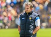 5 July 2014; Clare manager Davy Fitzgerald looks on ahead of the game. GAA Hurling All-Ireland Senior Championship, Round 1, Clare v Wexford, Cusack Park, Ennis, Co. Clare. Picture credit: Ray McManus / SPORTSFILE