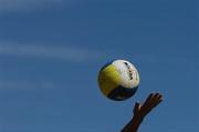 15 July 2006; A player serves the ball. Coca-Cola Bray Beach Volleyball Event, Sand Area, Women's Round Robin, Dignam / P. Walsh v Kuncik / Rossiter, Bray Beach, Bray, Co. Wicklow. Picture credit: Brendan Moran / SPORTSFILE