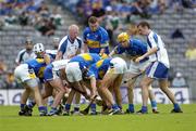 23 July 2006; Players from both sides fail to spot the sliothar. Guinness All-Ireland Senior Hurling Championship Quarter-Final, Tipperary v Waterford, Croke Park, Dublin. Picture credit: Ray McManus / SPORTSFILE