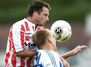 27 July 2006; Darren Kelly, Derry City, in action against Pontus Wernbloom, IFK Gotheburg. UEFA Cup 1st Round, 2nd Leg, Derry City v IFK Gotheburg, Brandywell, Derry. Picture credit; David Maher / SPORTSFILE