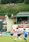 27 July 2006; Supporters watch on from a high vantage point over looking the Brandywell. UEFA Cup 1st Round, 2nd Leg, Derry City v IFK Gothenburg, Brandywell, Derry. Picture credit; David Maher / SPORTSFILE