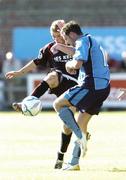 29 July 2006; Fergal Harkin, Bohemians, in action against Darragh Ryan, UCD. eircom League Premier Division, UCD v Bohemians, Belfield Park, Dublin. Picture credit; Ray Lohan / SPORTSFILE