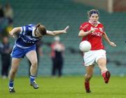 29 July 2006; Valerie Mulcahy, Cork, in action against Lorraine Whelan, Waterford. TG4 Ladies Munster Senior Football Final, Cork v Waterford, Gaelic Grounds, Limerick. Picture credit; Brendan Moran / SPORTSFILE