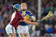 5 July 2014; Lar Corbett, Tipperary, in action against Johnny Coen, Galway. GAA Hurling All Ireland Senior Championship, Round 1, Tipperary v Galway. Semple Stadium, Thurles, Co. Tipperary. Picture credit: Stephen McCarthy / SPORTSFILE