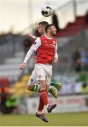 5 July 2014; Killian Brennan, St Patrick's Athletic, in action against Ciaran Kilduff, Shamrock Rovers. SSE Airtricity League Premier Division. Shamrock Rovers v St Patrick's Athletic. Tallaght Stadium, Tallaght, Co. Dublin. Picture credit: Barry Cregg / SPORTSFILE