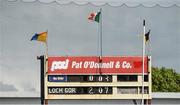 5 July 2014; A view of the scoreboard after approximately 16 minutes indicating a 10 point lead for Wexford. GAA Hurling All-Ireland Senior Championship, Round 1, Clare v Wexford, Cusack Park, Ennis, Co. Clare. Picture credit: Ray McManus / SPORTSFILE
