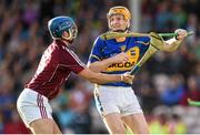 5 July 2014; Lar Corbett, Tipperary, in action against Johnny Coen, Galway. GAA Hurling All Ireland Senior Championship, Round 1, Tipperary v Galway. Semple Stadium, Thurles, Co. Tipperary. Picture credit: Stephen McCarthy / SPORTSFILE