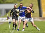 6 July 2014; Billy Sheehan, Laois, in action against PJ Banville, Wexford.  GAA Football All Ireland Senior Championship, Round 2a, Wexford v Laois, Wexford Park, Wexford. Picture credit: Barry Cregg / SPORTSFILE