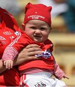 6 July 2014; Cork supporter Aidín Kelly, aged 7 months, from Ballincollig, Co. Cork, during the game. Munster GAA Football Senior Championship Final, Cork v Kerry, Páirc Ui Chaoimh, Cork. Picture credit: Diarmuid Greene / SPORTSFILE