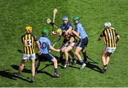 6 July 2014; Kilkenny players, left to right, Colin Fennelly, John Power and Padraig Walsh in action against Dublin players, left to right, Conor McCormack, Joey Boland and Michael Carton. Leinster GAA Hurling Senior Championship Final, Dublin v Kilkenny, Croke Park, Dublin. Picture credit: Dáire Brennan / SPORTSFILE