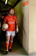 6 July 2014; Armagh captain Ciaran McKeever leads his side out for the first half. Ulster GAA Football Senior Championship, Semi-Final Replay, Armagh v Monaghan, St Tiernach's Park, Clones, Co. Monaghan. Picture credit: Piaras Ó Mídheach / SPORTSFILE