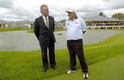 24 July 2006; Two time Major winner John Daly with the Minister for Arts, Sport and Tourism, John O'Donoghue, TD, at the opening of the Blarney Golf Resort, Blarney, Co. Cork. The 50 million euro complex on a magnificent 164 acre site, has as it's centrepiece, a John Daly designed championship course and also comprises a 62 bedroom Ramada Hotel, 56 luxury self catering suites and the Sentosa Spa. This is the first course in Europe to be designed by John Daly. Picture credit: Brendan Moran / SPORTSFILE